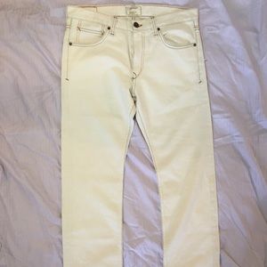 Current/Elliott denim off white mens sz 33x34